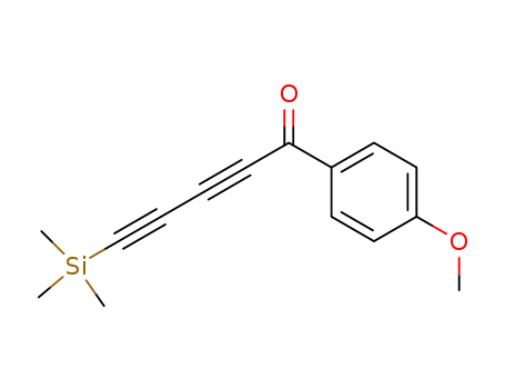 Molecular Structure of 37166-51-1 (2,4-Pentadiyn-1-one, 1-(4-methoxyphenyl)-5-(trimethylsilyl)-)