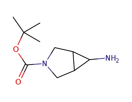Molecular Structure of 208837-83-6 (3-Azabicyclo[3.1.0]hexane-3-carboxylicacid,6-amino-,1,1-dimethylethylester)