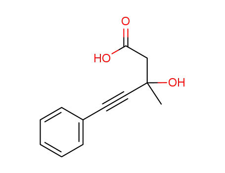 3-hydroxy-3-methyl-5-phenylpent-4-ynoic acid