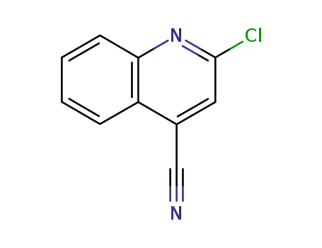 Molecular Structure of 4366-88-5 (2-CHLORO-4-CYANOQUINOLINE)