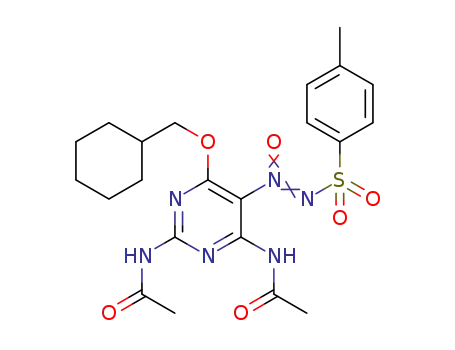 N,N′-{6-(cyclohexylmethoxy)-5-{[(4-methylphenyl)sulfonyl]-NNO-azoxy}pyrimidine-2,4-diyl}diacetamide