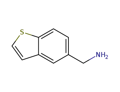 Molecular Structure of 56540-52-4 (1-BENZOTHIOPHEN-5-YLMETHYLAMINE)