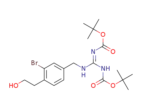 tert-butyl [(Z)-[(tert-butoxycarbonyl)amino] {[3-bromo-4-(2-hydroxyethyl)benzyl]amino}methylidene]carbamate