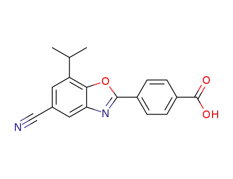 4-(5-cyano-7-isopropylbenzo[d]oxazol-2-yl)benzoic acid