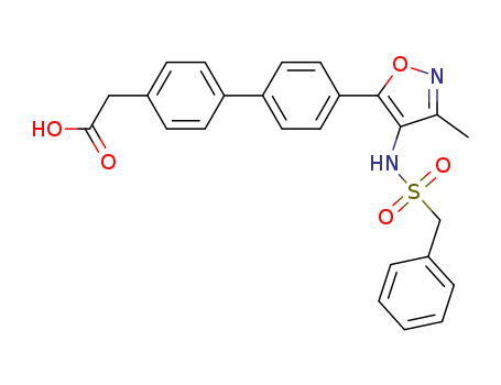2-(4'-(3-methyl-4-(phenylmethylsulfonamido)isoxazol-5-yl)biphenyl-4-yl)acetic acid