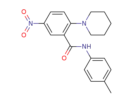 5-nitro-N-(4-methylphenyl)-2-(1-piperidinyl)benzamide
