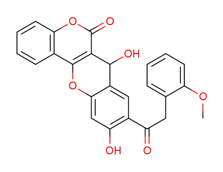 9-(2-methoxyphenylacetyl)-7,10-dihydroxy-7H-benzo[5,6]-pyrano[3,2-c]chromen-6-one