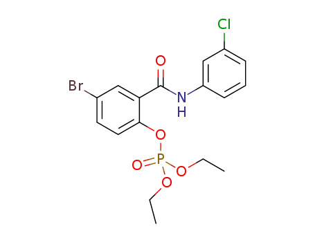4-bromo-2-[(3-chlorophenyl)carbamoyl]phenyl diethyl phosphate