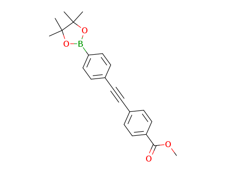 4-[4-(Methoxycarbonyl)phenylethynyl]benzeneboronic acid pinacol ester, 95%