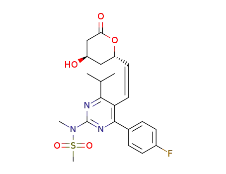 N-(4-(4-fluorophenyl)-5-((Z)-2-((2S,4R)-4-hydroxy-6-oxotetrahydro-2H-pyran-2-yl)vinyl)-6-isopropylpyrimidin-2-yl)-N-methylmethanesulfonamide