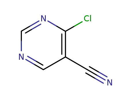 Molecular Structure of 16357-68-9 (5-Pyrimidinecarbonitrile, 4-chloro- (8CI,9CI))