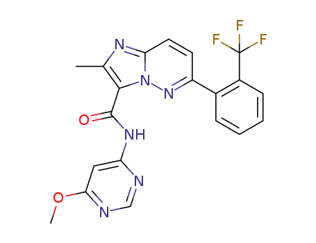 N-(6-methoxypyrimidin-4-yl)-2-methyl-6-(2-(trifluoromethyl)phenyl)imidazo[1,2-b]pyridazine-3-carboxamide