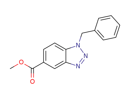 Molecular Structure of 951558-74-0 (Methyl 1-benzyl-1,2,3-benzotriazole-5-carboxylate)
