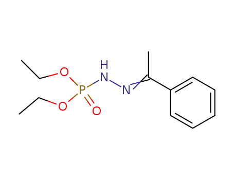 Molecular Structure of 106537-21-7 (1-(diethoxyphosphoryl)-2-(1-phenylethylidene)hydrazine)