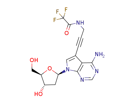 Molecular Structure of 178420-75-2 (7-TFA-ap-7-Deaza-dA)