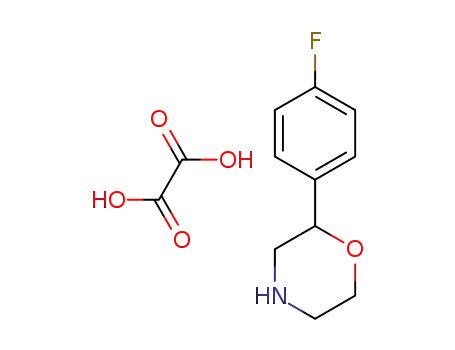 Molecular Structure of 1198416-85-1 (2-(4-FLUOROPHENYL) MORPHOLINE OXALATE)