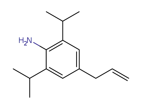 Molecular Structure of 367281-62-7 (Benzenamine, 2,6-bis(1-methylethyl)-4-(2-propenyl)-)