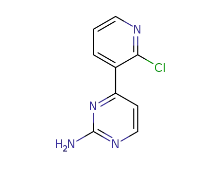 Molecular Structure of 870221-49-1 (4-(2-Chloropyridin-3-yl)pyrimidin-2-amine)