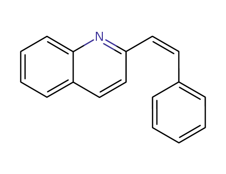 Molecular Structure of 80998-91-0 (Quinoline, 2-[(1Z)-2-phenylethenyl]-)