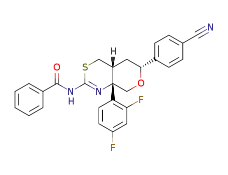 N-[(4aR,6R,8aS)-6-(4-cyanophenyl)-8a-(2,4-difluorophenyl)-4,4a,5,6,8,8a-hexahydropyrano[3,4-d][1,3]thiazin-2-yl]benzamide