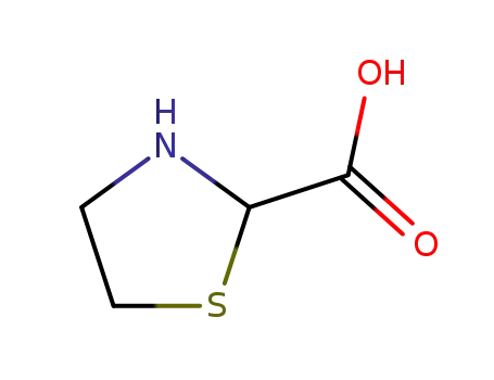 Molecular Structure of 16310-13-7 (THIAZOLIDINE-2-CARBOXYLIC ACID)
