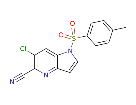 6-chloro-1-tosyl-1H-pyrrolo[3,2-b]pyridine-5-carbonitrile
