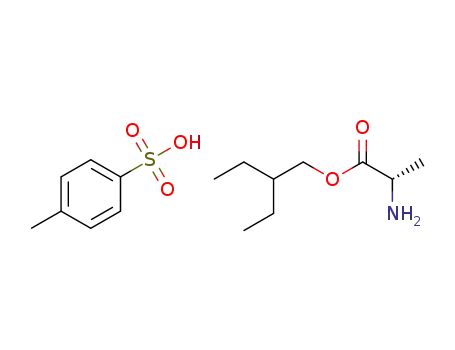 Molecular Structure of 1439903-69-1 ((S)-2-ethylbutyl 2-aminopropanoate tosylate salt)