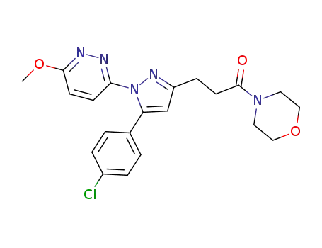 3-(5-(4-chlorophenyl)-1-(6-methoxypyridazin-3-yl)-1Hpyrazol-3-yl)-1-morpholinopropan-1-one