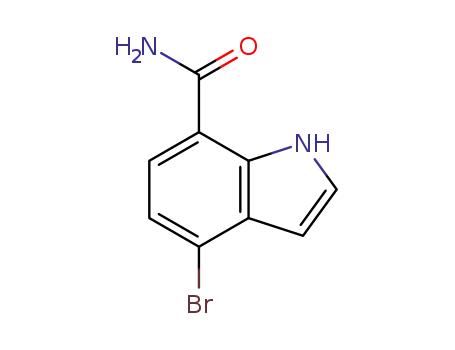 Molecular Structure of 1211596-82-5 (4-bromo-1H-indole-7-carboxamide)