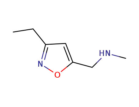 Molecular Structure of 942519-63-3 ([(3-ethylisoxazol-5-yl)methyl]methylamine)