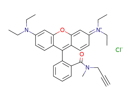 N-(6-(diethylamino)-9-(2-(methyl(prop-2-yn-1-yl)carbamoyl)phenyl)-3H-xanthen-3-ylidene)-N-ethylethanaminium chloride