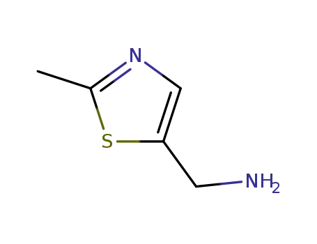Molecular Structure of 63139-97-9 ((2-METHYL-1,3-THIAZOL-5-YL)METHYLAMINE)