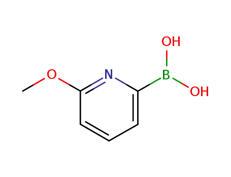 Molecular Structure of 372963-51-4 (6-METHOXYPYRIDINE-2-BORONIC ACID)