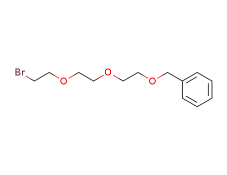 Molecular Structure of 121537-55-1 (Benzene, [[2-[2-(2-bromoethoxy)ethoxy]ethoxy]methyl]-)