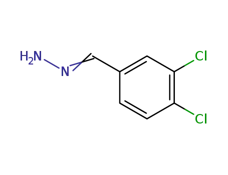 Molecular Structure of 61428-00-0 (Benzaldehyde, 3,4-dichloro-, hydrazone)