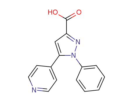 1H-Pyrazole-3-carboxylic acid, 1-phenyl-5-(4-pyridinyl)-