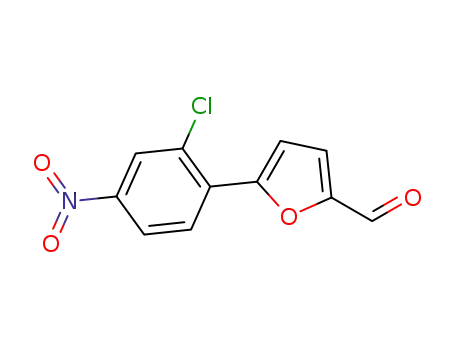 Molecular Structure of 327049-94-5 (5-(2-CHLORO-4-NITRO-PHENYL)-FURAN-2-CARBALDEHYDE)