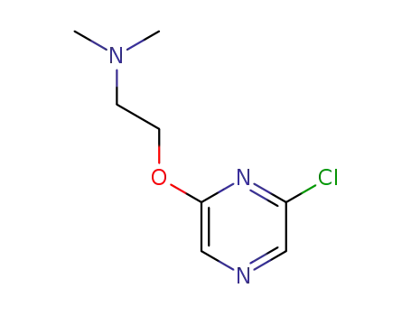 Molecular Structure of 1250740-85-2 (2-(6-chloropyrazin-2-yloxy)-N,N-dimethylethanamine)