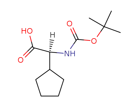 Molecular Structure of 109183-72-4 (Boc-L-Cyclopentylglycine)