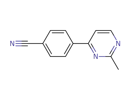 Molecular Structure of 874778-89-9 (4-(2-methylpyrimidin-4-yl)benzonitrile)