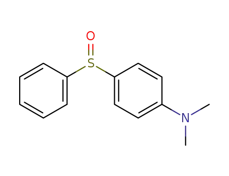 Molecular Structure of 51787-20-3 (N,N-dimethyl-4-(phenylsulfinyl)aniline)