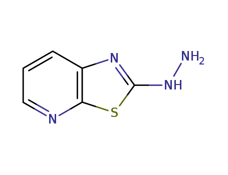 Molecular Structure of 57135-11-2 (Thiazolo[5,4-b]pyridin-2(1H)-one, hydrazone)
