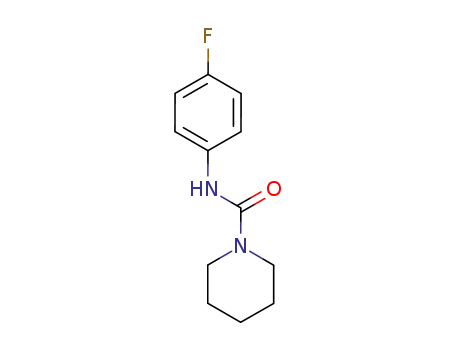 Molecular Structure of 60465-12-5 (N-(4-fluorophenyl)piperidine-1-carboxamide)