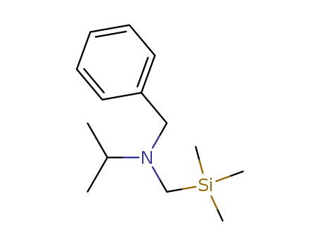 Molecular Structure of 111267-94-8 (Benzenemethanamine, N-(1-methylethyl)-N-[(trimethylsilyl)methyl]-)
