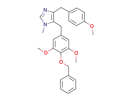 5-(4-benzyloxy-3,5-dimethoxybenzyl)-4-(4-methoxy-benzyl)-1-methyl-1H-imidazole