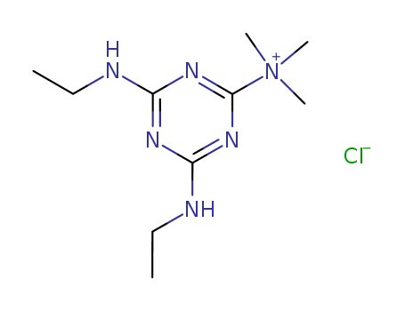 1,3,5-Triazin-2-aminium, 4,6-bis(ethylamino)-N,N,N-trimethyl-, chloride