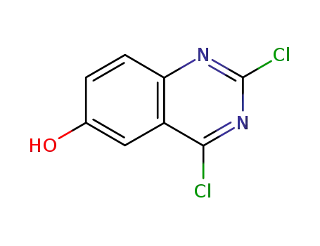 Molecular Structure of 464927-05-7 (2,4-dichloro-6-hydroxyquinazoline)