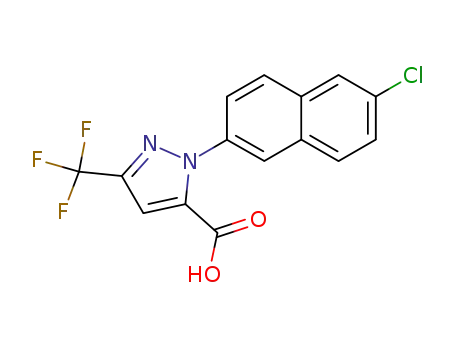 1-(6-chloronaphthalen-2-yl)-3-(trifluoromethyl)-1H-pyrazole-5-carboxylic acid