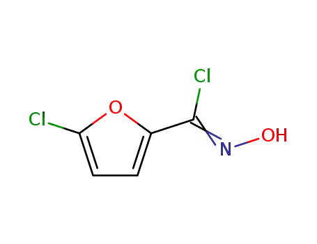 Molecular Structure of 264607-27-4 (5-chloro-N-hydroxyfuran-2-carbonimidoyl chloride)
