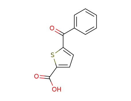 Molecular Structure of 79505-01-4 (5-(Phenylcarbonyl)thiophene-2-carboxylic acid)